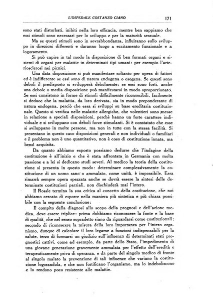 L'Ospedale Costanzo Ciano organo della vita ospedaliera