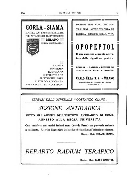 L'Ospedale Costanzo Ciano organo della vita ospedaliera