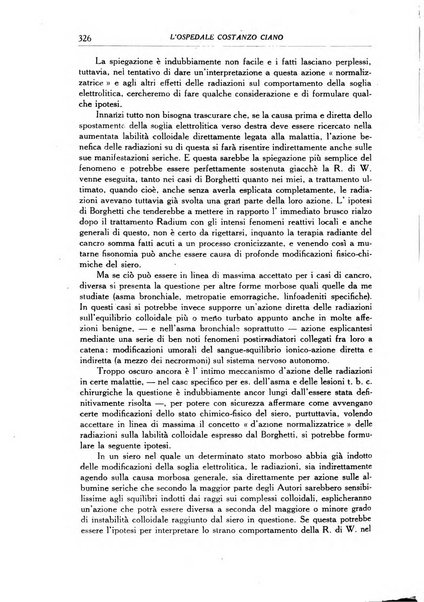 L'Ospedale Costanzo Ciano organo della vita ospedaliera