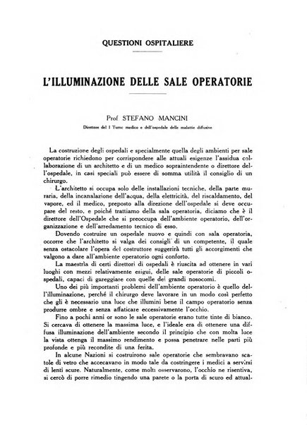 L'Ospedale Costanzo Ciano organo della vita ospedaliera