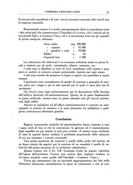 L'Ospedale Costanzo Ciano organo della vita ospedaliera