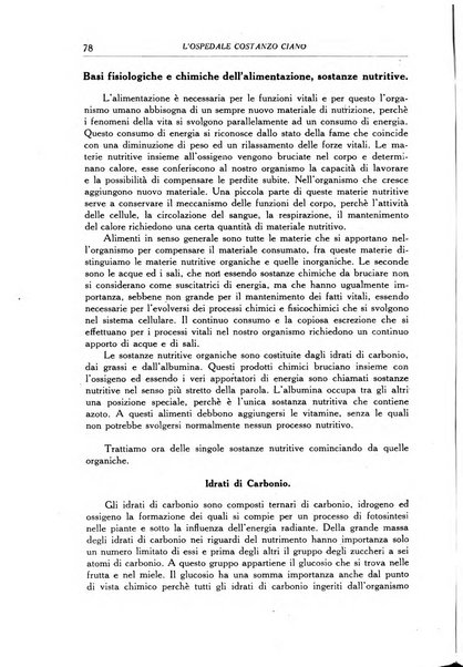 L'Ospedale Costanzo Ciano organo della vita ospedaliera