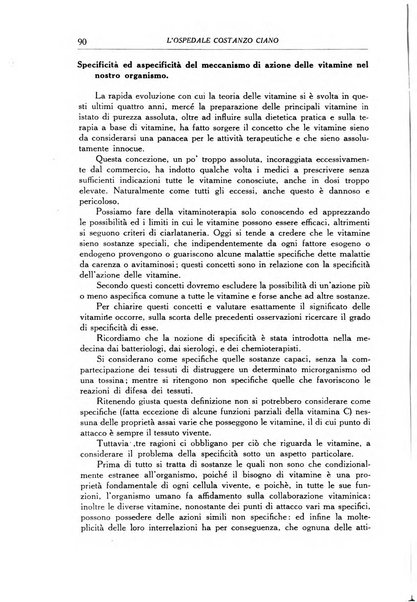 L'Ospedale Costanzo Ciano organo della vita ospedaliera