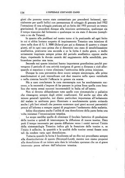 L'Ospedale Costanzo Ciano organo della vita ospedaliera