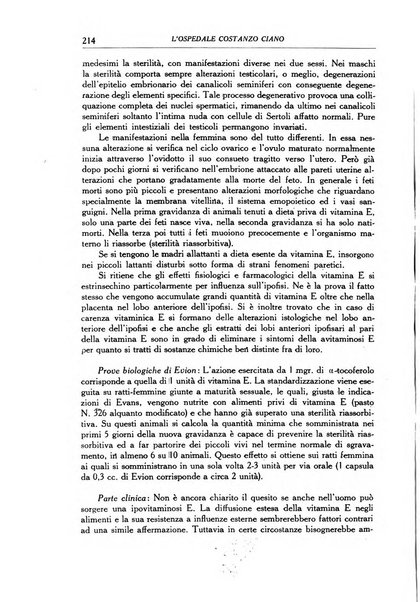 L'Ospedale Costanzo Ciano organo della vita ospedaliera