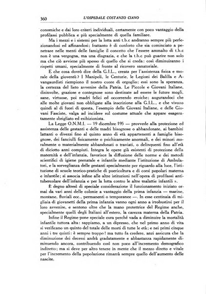 L'Ospedale Costanzo Ciano organo della vita ospedaliera