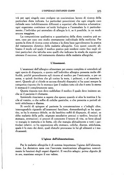 L'Ospedale Costanzo Ciano organo della vita ospedaliera