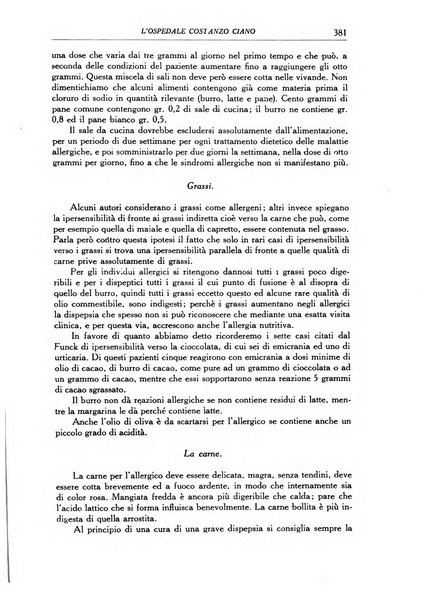 L'Ospedale Costanzo Ciano organo della vita ospedaliera