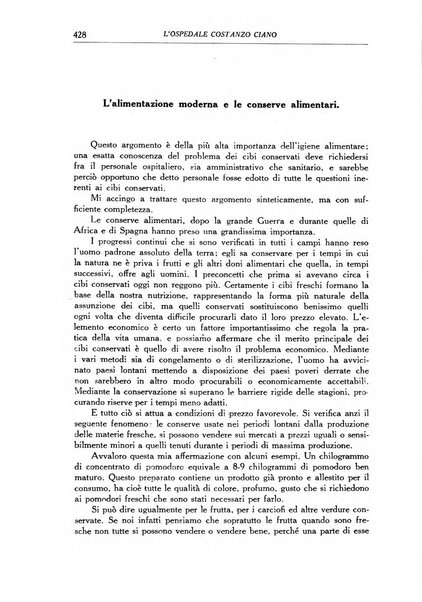 L'Ospedale Costanzo Ciano organo della vita ospedaliera