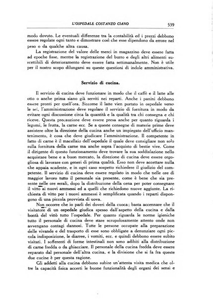 L'Ospedale Costanzo Ciano organo della vita ospedaliera