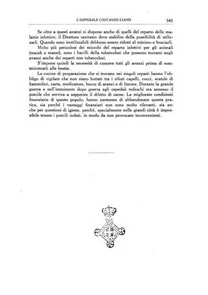 L'Ospedale Costanzo Ciano organo della vita ospedaliera