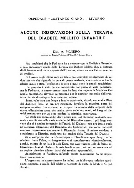 L'Ospedale Costanzo Ciano organo della vita ospedaliera