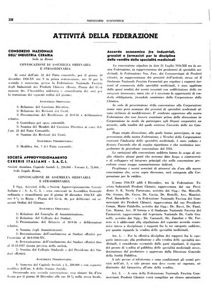 Notiziario economico della Federazione nazionale fascista degli industriali dei prodotti chimici e de la chimica e l'industria