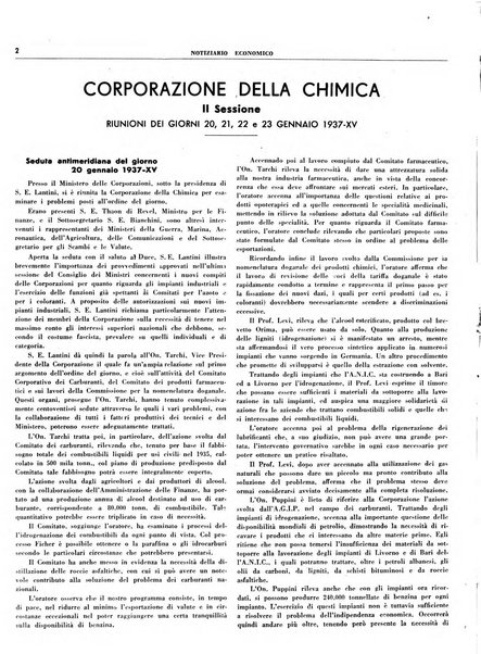 Notiziario economico della Federazione nazionale fascista degli industriali dei prodotti chimici e de la chimica e l'industria