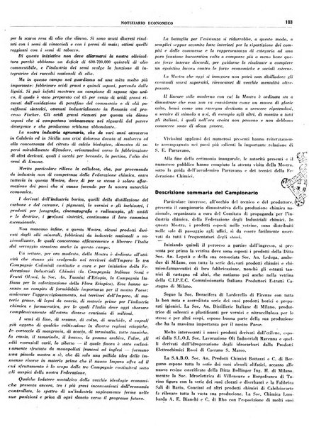 Notiziario economico della Federazione nazionale fascista degli industriali dei prodotti chimici e de la chimica e l'industria