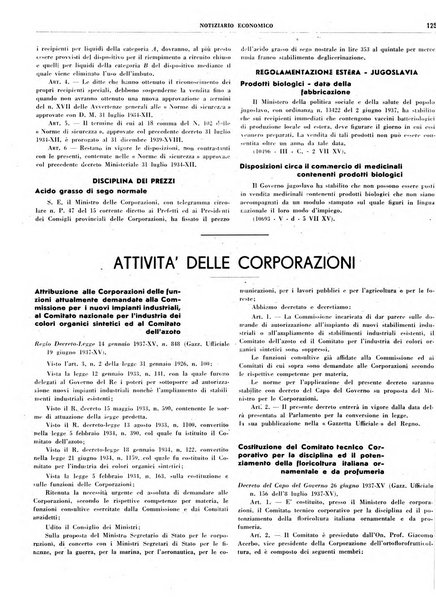 Notiziario economico della Federazione nazionale fascista degli industriali dei prodotti chimici e de la chimica e l'industria