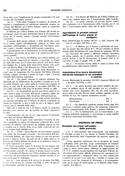 Notiziario economico della Federazione nazionale fascista degli industriali dei prodotti chimici e de la chimica e l'industria