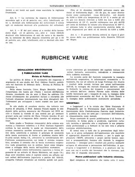 Notiziario economico della Federazione nazionale fascista degli industriali dei prodotti chimici e de la chimica e l'industria