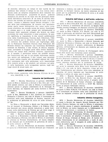 Notiziario economico della Federazione nazionale fascista degli industriali dei prodotti chimici e de la chimica e l'industria