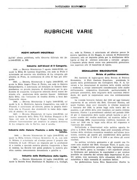 Notiziario economico della Federazione nazionale fascista degli industriali dei prodotti chimici e de la chimica e l'industria