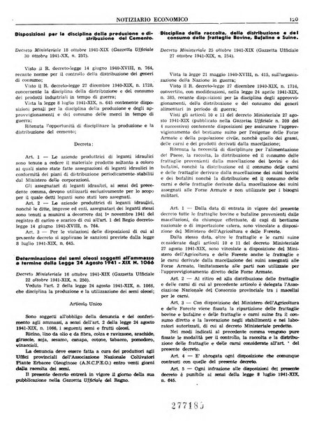 Notiziario economico della Federazione nazionale fascista degli industriali dei prodotti chimici e de la chimica e l'industria
