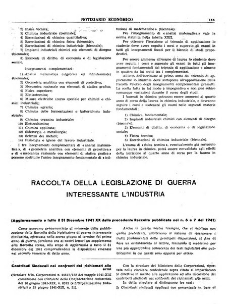 Notiziario economico della Federazione nazionale fascista degli industriali dei prodotti chimici e de la chimica e l'industria