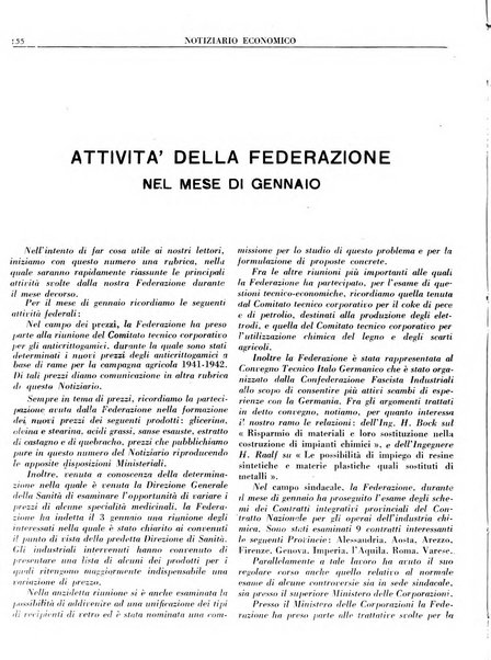 Notiziario economico della Federazione nazionale fascista degli industriali dei prodotti chimici e de la chimica e l'industria