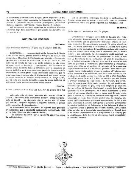 Notiziario economico della Federazione nazionale fascista degli industriali dei prodotti chimici e de la chimica e l'industria