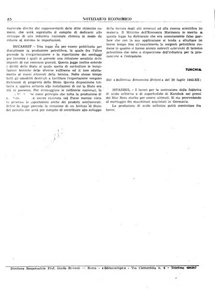 Notiziario economico della Federazione nazionale fascista degli industriali dei prodotti chimici e de la chimica e l'industria