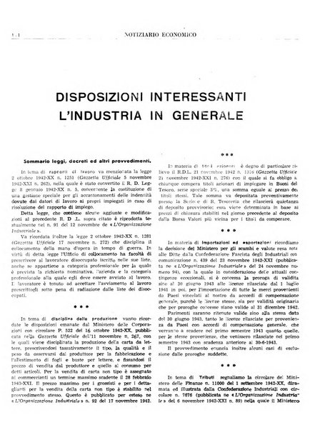 Notiziario economico della Federazione nazionale fascista degli industriali dei prodotti chimici e de la chimica e l'industria