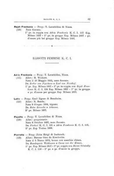 Libro delle origini dei cani iscritti nei libri genealogici italiani