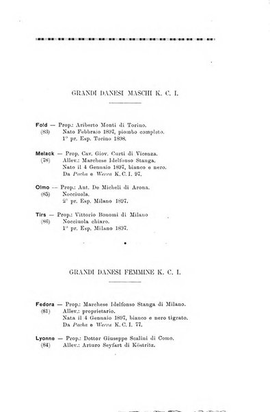 Libro delle origini dei cani iscritti nei libri genealogici italiani