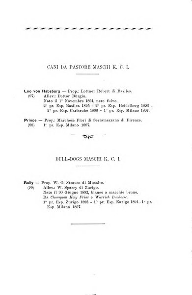 Libro delle origini dei cani iscritti nei libri genealogici italiani