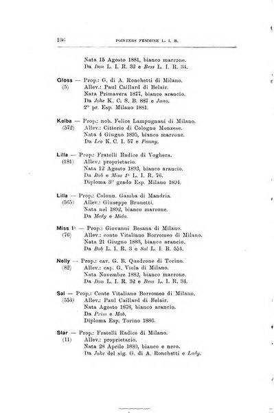 Libro delle origini dei cani iscritti nei libri genealogici italiani