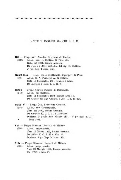 Libro delle origini dei cani iscritti nei libri genealogici italiani