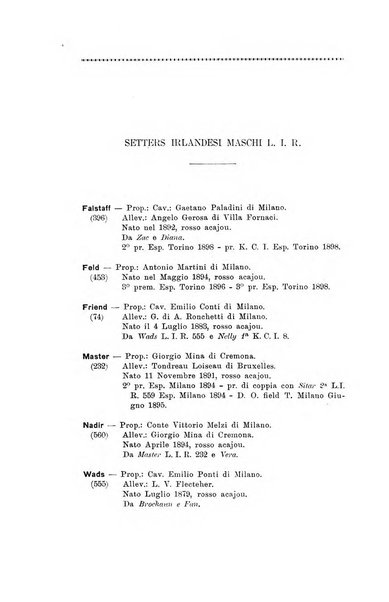 Libro delle origini dei cani iscritti nei libri genealogici italiani