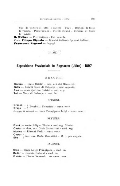 Libro delle origini dei cani iscritti nei libri genealogici italiani