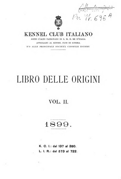 Libro delle origini dei cani iscritti nei libri genealogici italiani