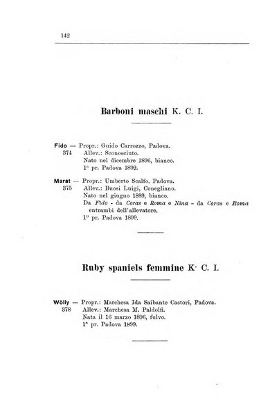 Libro delle origini dei cani iscritti nei libri genealogici italiani