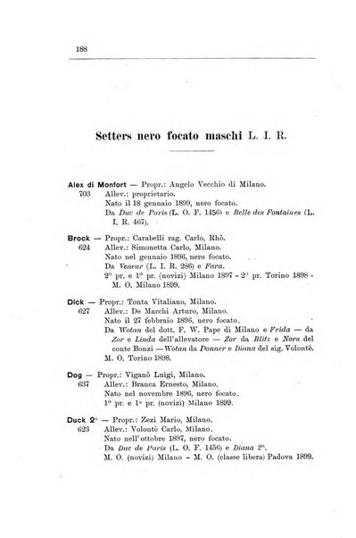 Libro delle origini dei cani iscritti nei libri genealogici italiani