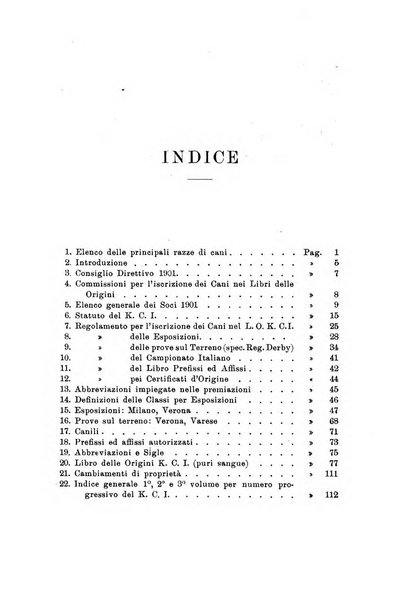 Libro delle origini dei cani iscritti nei libri genealogici italiani