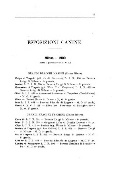 Libro delle origini dei cani iscritti nei libri genealogici italiani