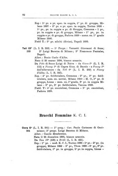 Libro delle origini dei cani iscritti nei libri genealogici italiani