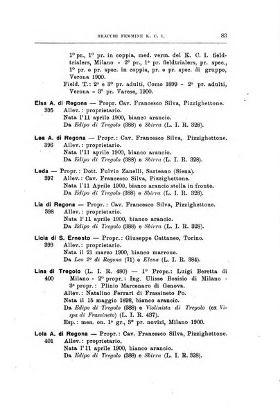 Libro delle origini dei cani iscritti nei libri genealogici italiani