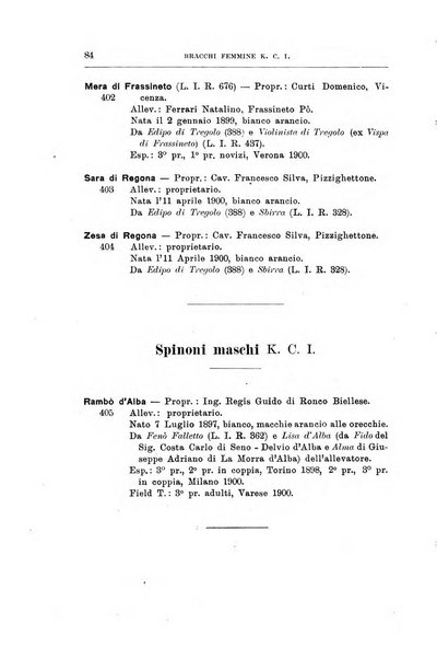 Libro delle origini dei cani iscritti nei libri genealogici italiani