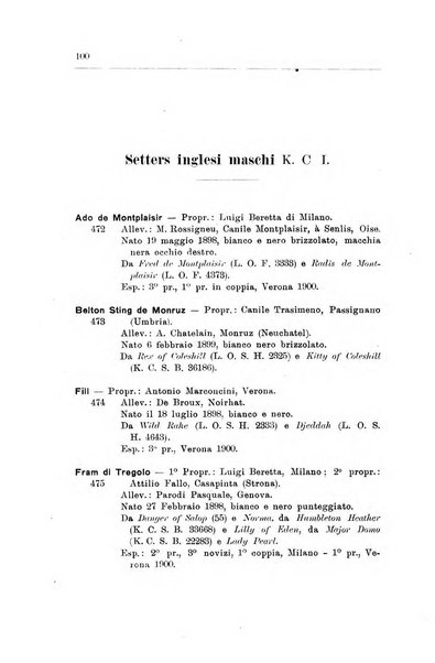 Libro delle origini dei cani iscritti nei libri genealogici italiani