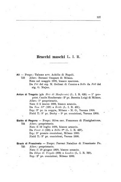 Libro delle origini dei cani iscritti nei libri genealogici italiani