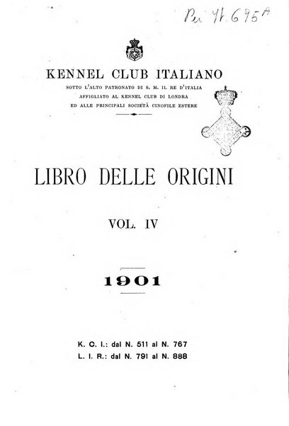 Libro delle origini dei cani iscritti nei libri genealogici italiani