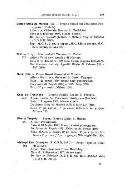 Libro delle origini dei cani iscritti nei libri genealogici italiani