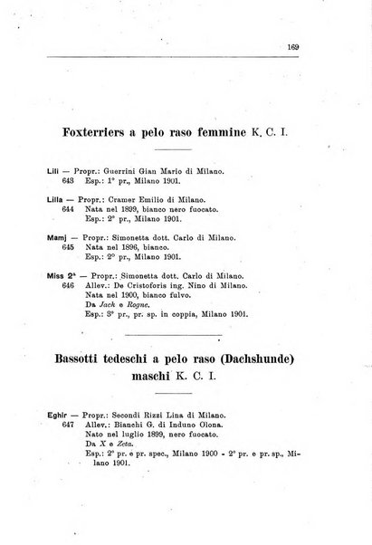 Libro delle origini dei cani iscritti nei libri genealogici italiani